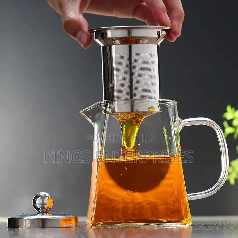 Square Glass Tea Pot