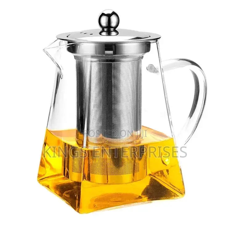Square Glass Tea Pot