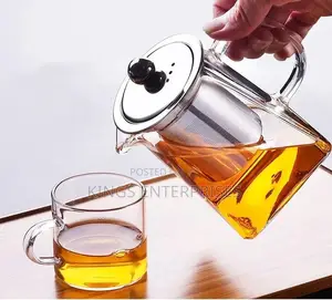 Square Glass Tea Pot