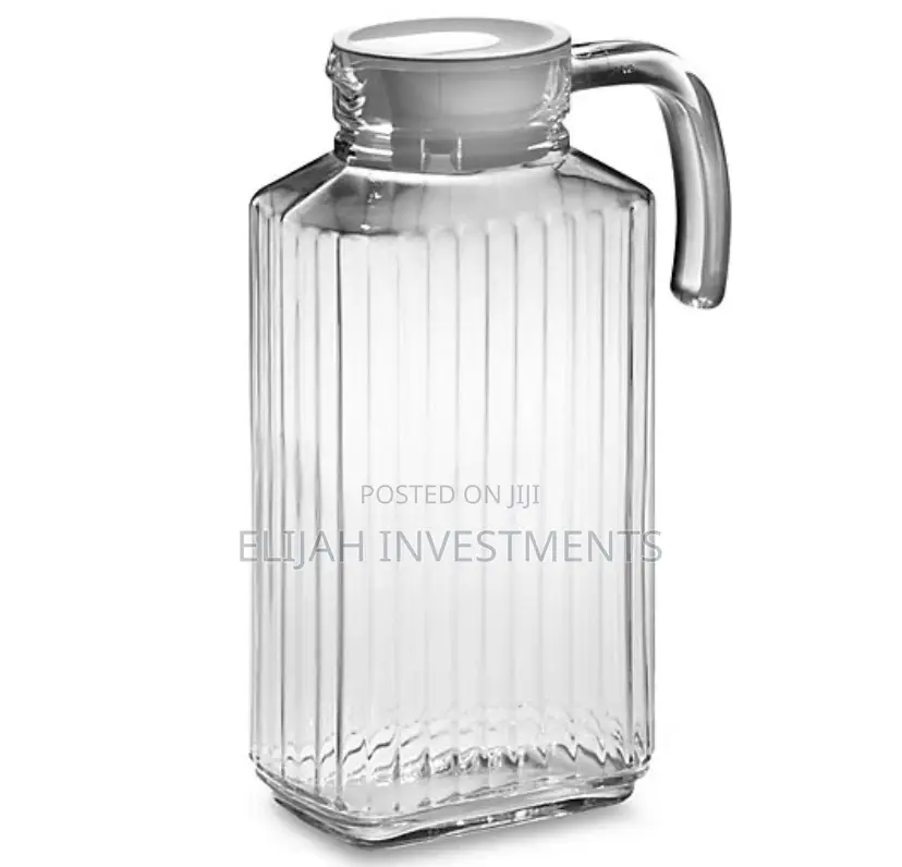 1.5litre Lined Glass Juice/Water Jug-Colorless