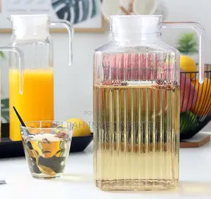 1.5litre Lined Glass Juice/Water Jug-Colorless