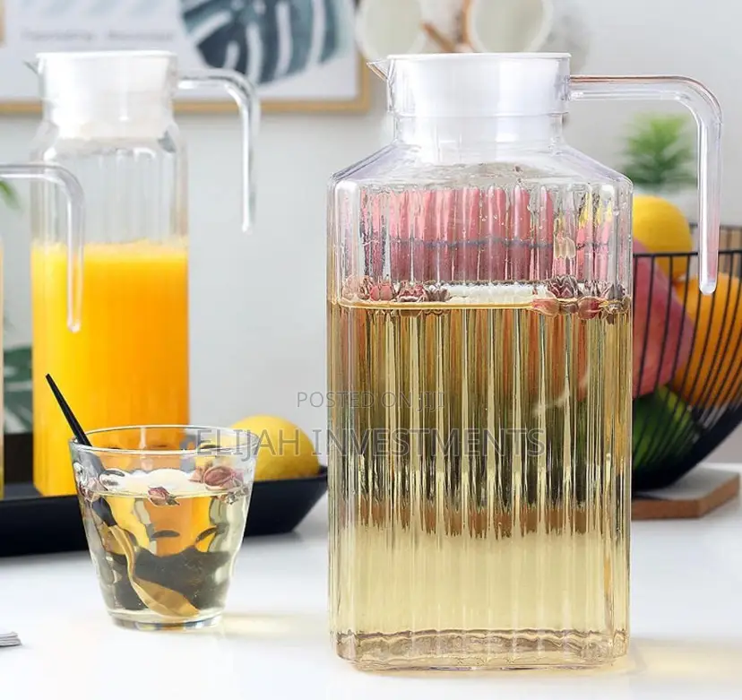 1.5litre Lined Glass Juice/Water Jug-Colorless
