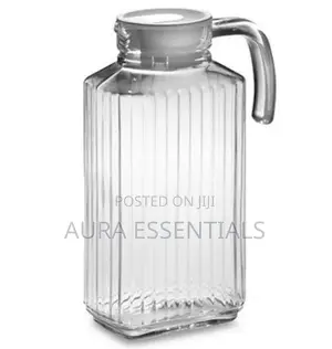 1.5litre Lined Glass Juice/Water Jug-Colorless