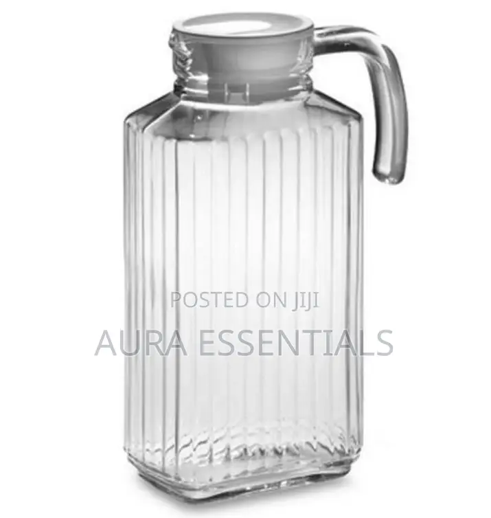 1.5litre Lined Glass Juice/Water Jug-Colorless