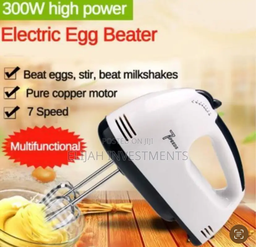 Electric Hand Mixer for Cake - White
