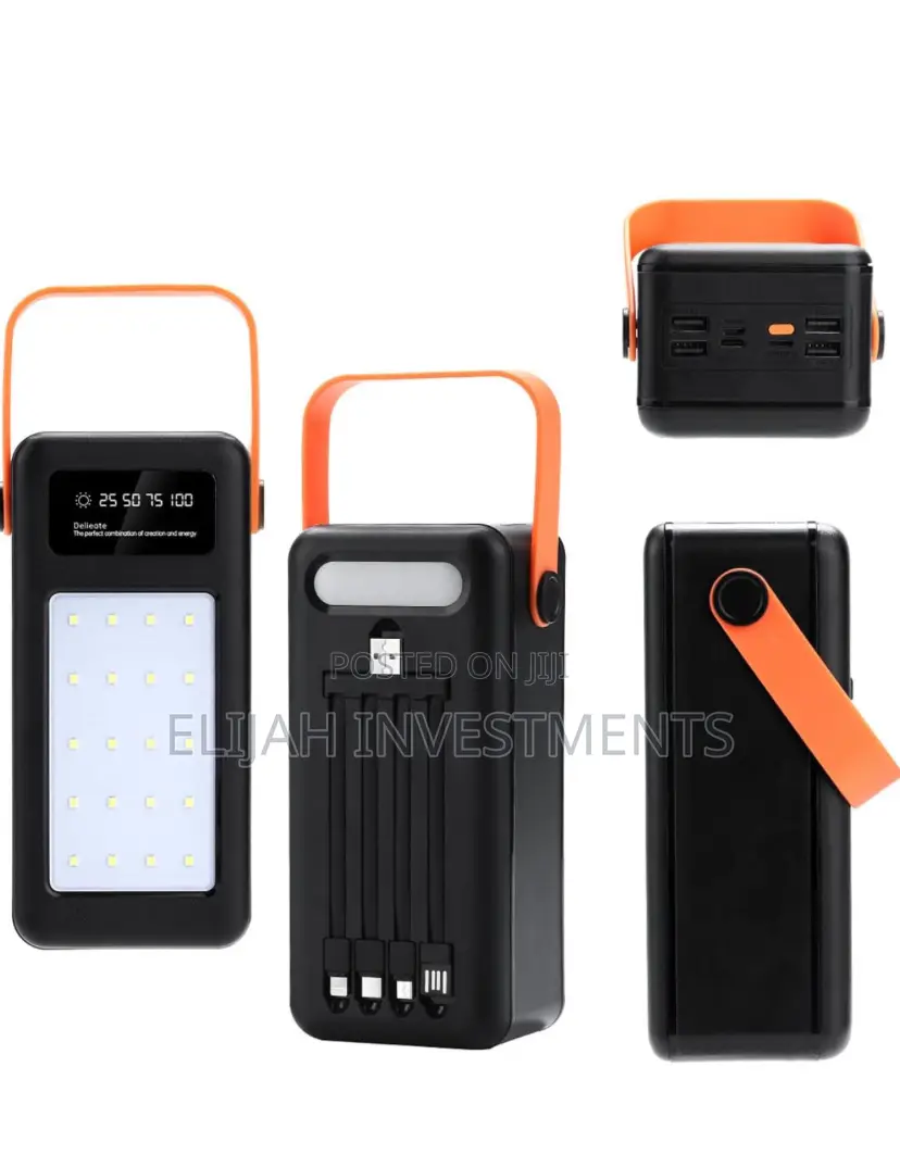 ZHY 1 Fast Charging Power Bank of 40000mah With 4 Cables