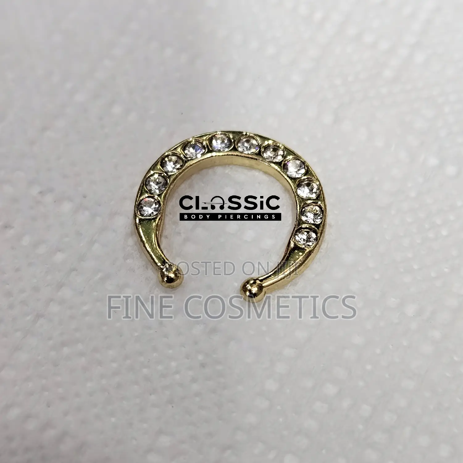 UNIQUE FALSE SEPTUM RING for Non Pierced Nose Ring Clip On