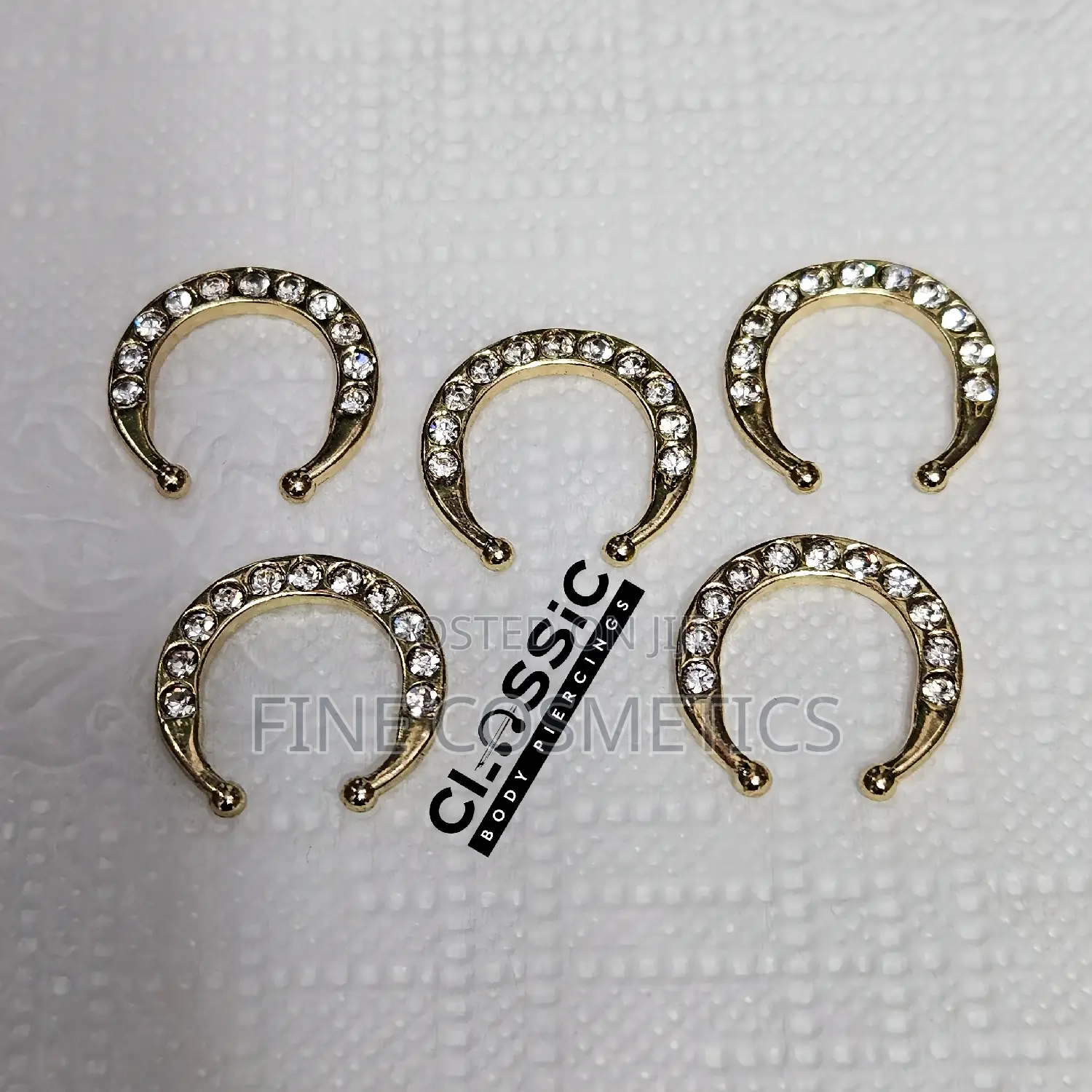 UNIQUE FALSE SEPTUM RING for Non Pierced Nose Ring Clip On