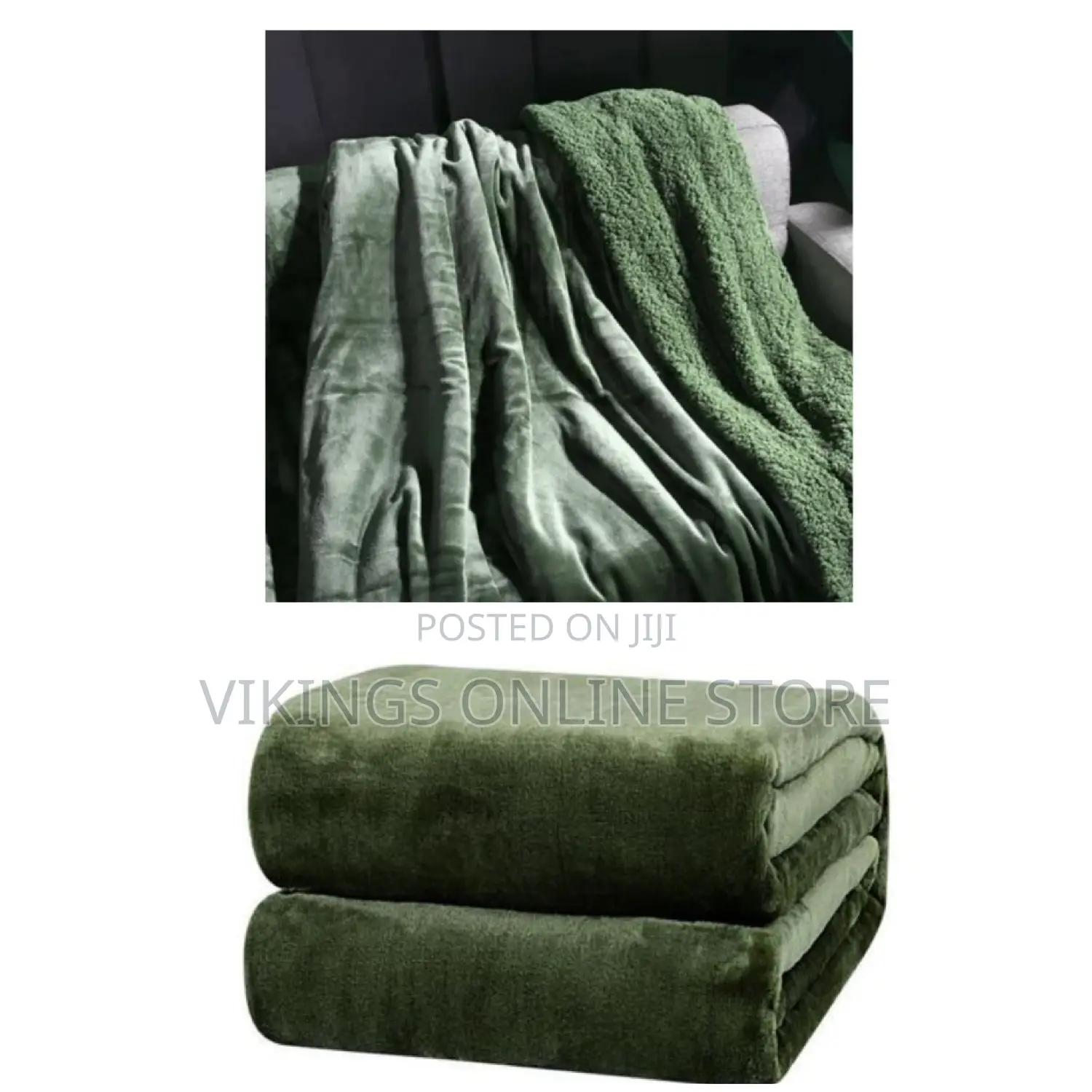 Fleece Woolen Soft Blanket - Green