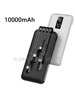 Fast Charging Power Bank for Charging With 4 Cables 10000mah