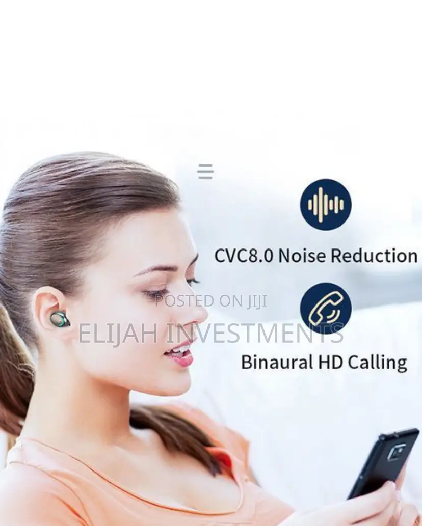 Bluetooth Earbuds TWS Wireless Earphone Fingerprint Touch