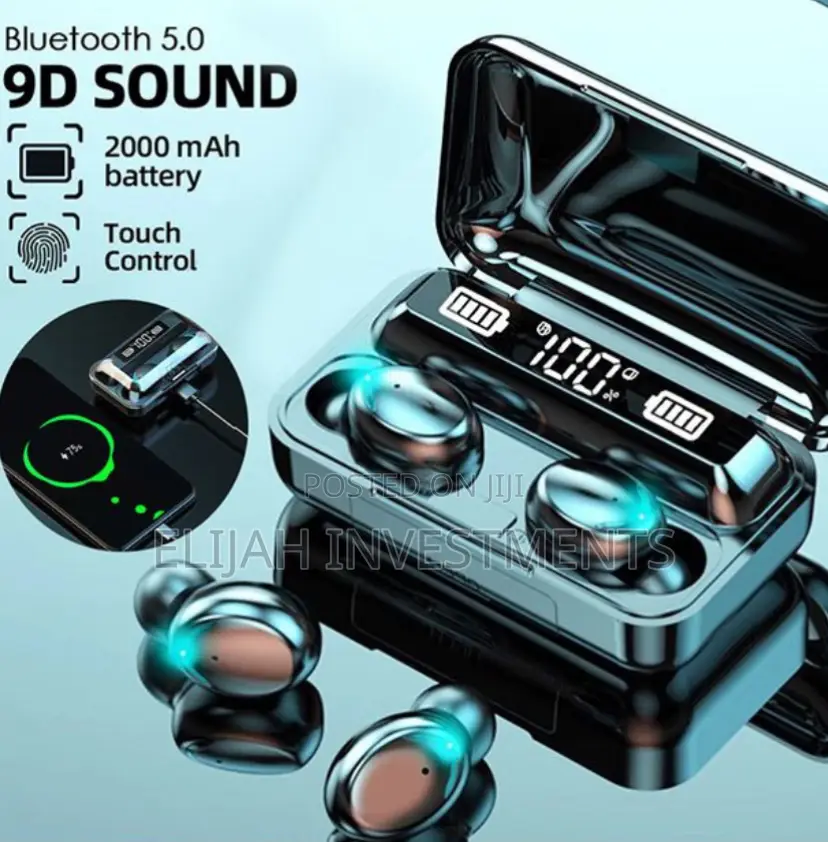 Bluetooth Earbuds TWS Wireless Earphone Fingerprint Touch