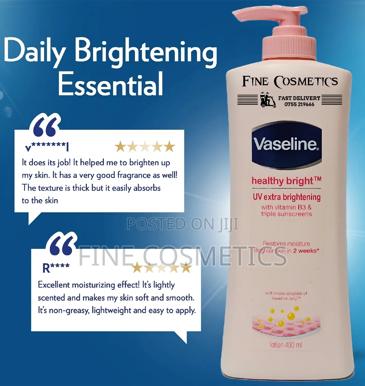 Original Vaseline Healthy Bright UV Extra Brightening Lotion