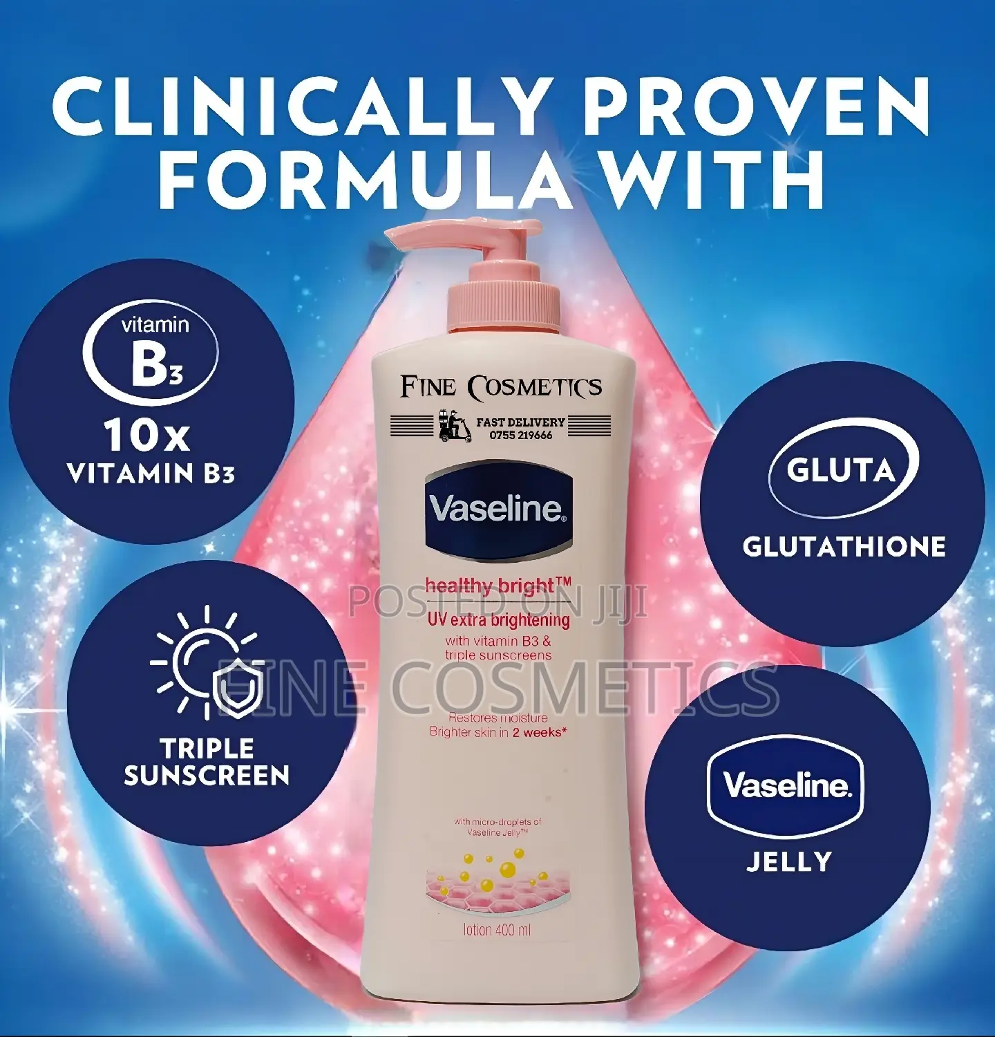 Original Vaseline Healthy Bright UV Extra Brightening Lotion