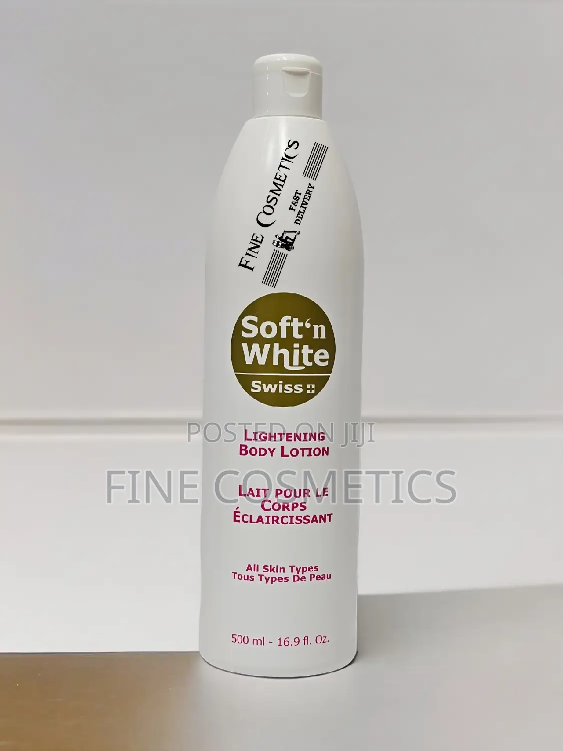 ORIGINAL Soft and White Swiss Lightening Body Lotion. 500ML