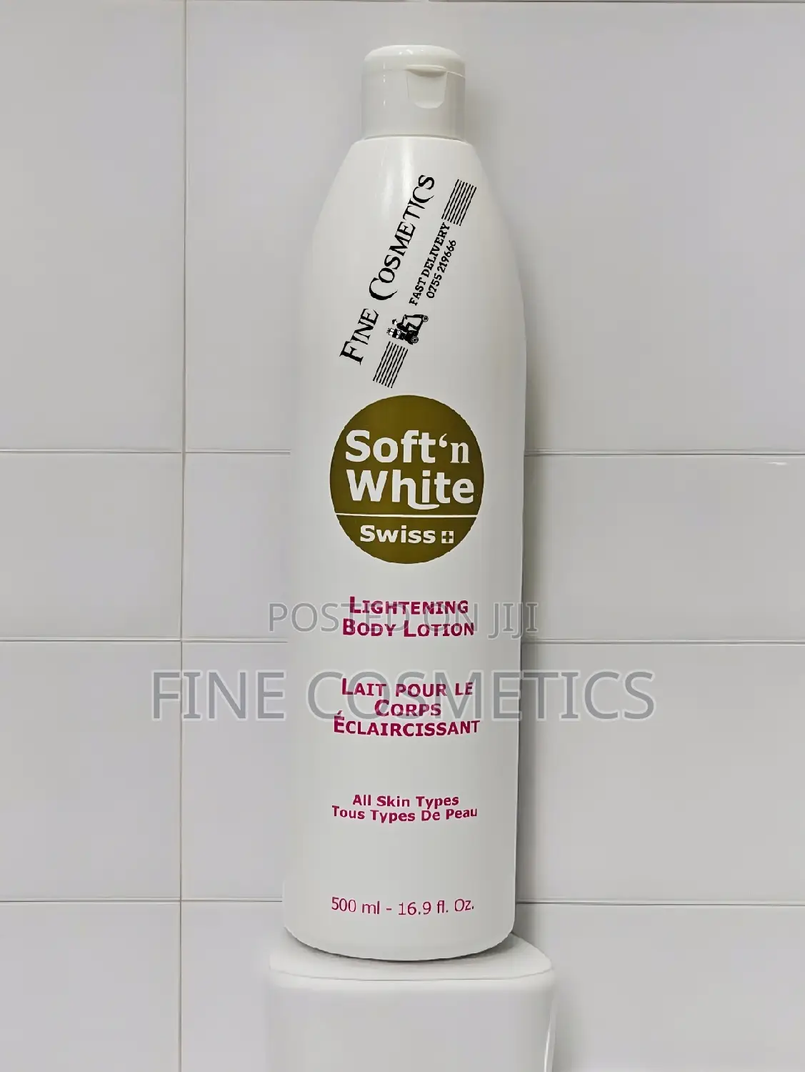 ORIGINAL Soft and White Swiss Lightening Body Lotion. 500ML