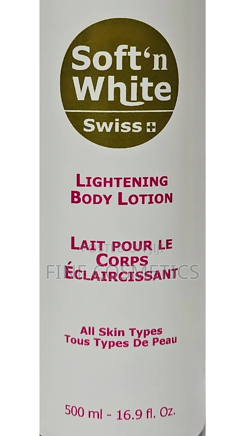 ORIGINAL Soft and White Swiss Lightening Body Lotion. 500ML