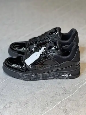 Original Black Shinny Louis Vuitton Mirror Sneakers