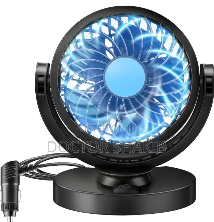 New Portable Rotatable Car Dashboard Electric Air Fan