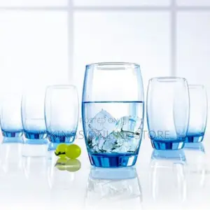 Luminarc 6 Pieces of Water and Juice Glasses,Blue