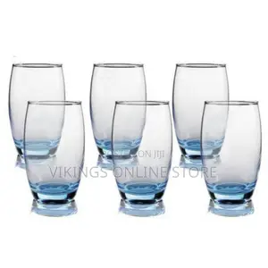 Luminarc 6 Pieces of Water and Juice Glasses,Blue