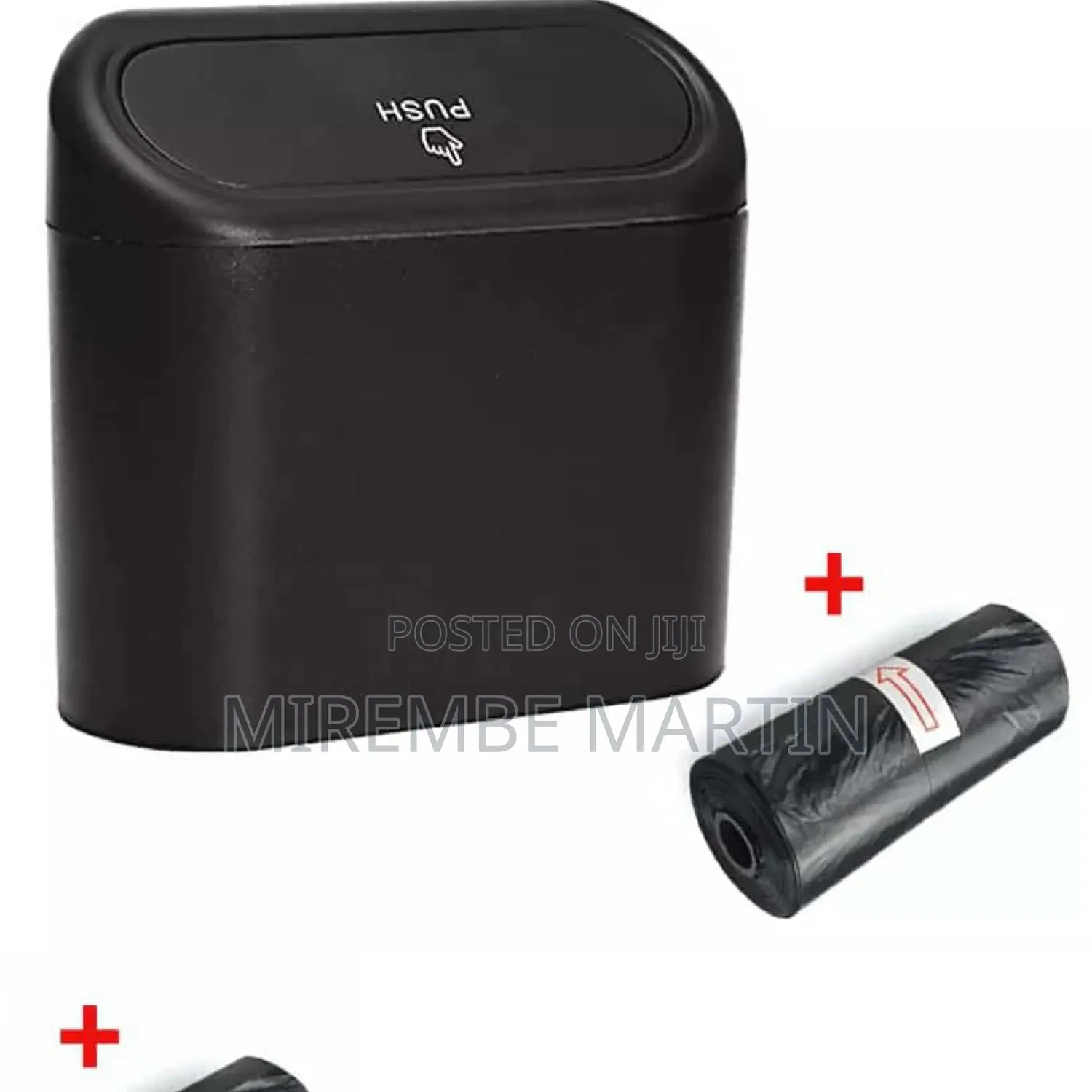 Car Trash Black Can
