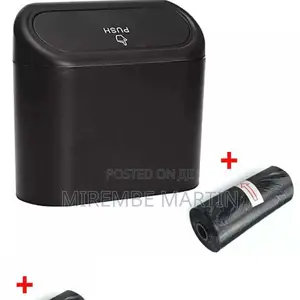 Car Trash Black Can