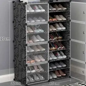 8 Door Durable Plastic Shoe Rack