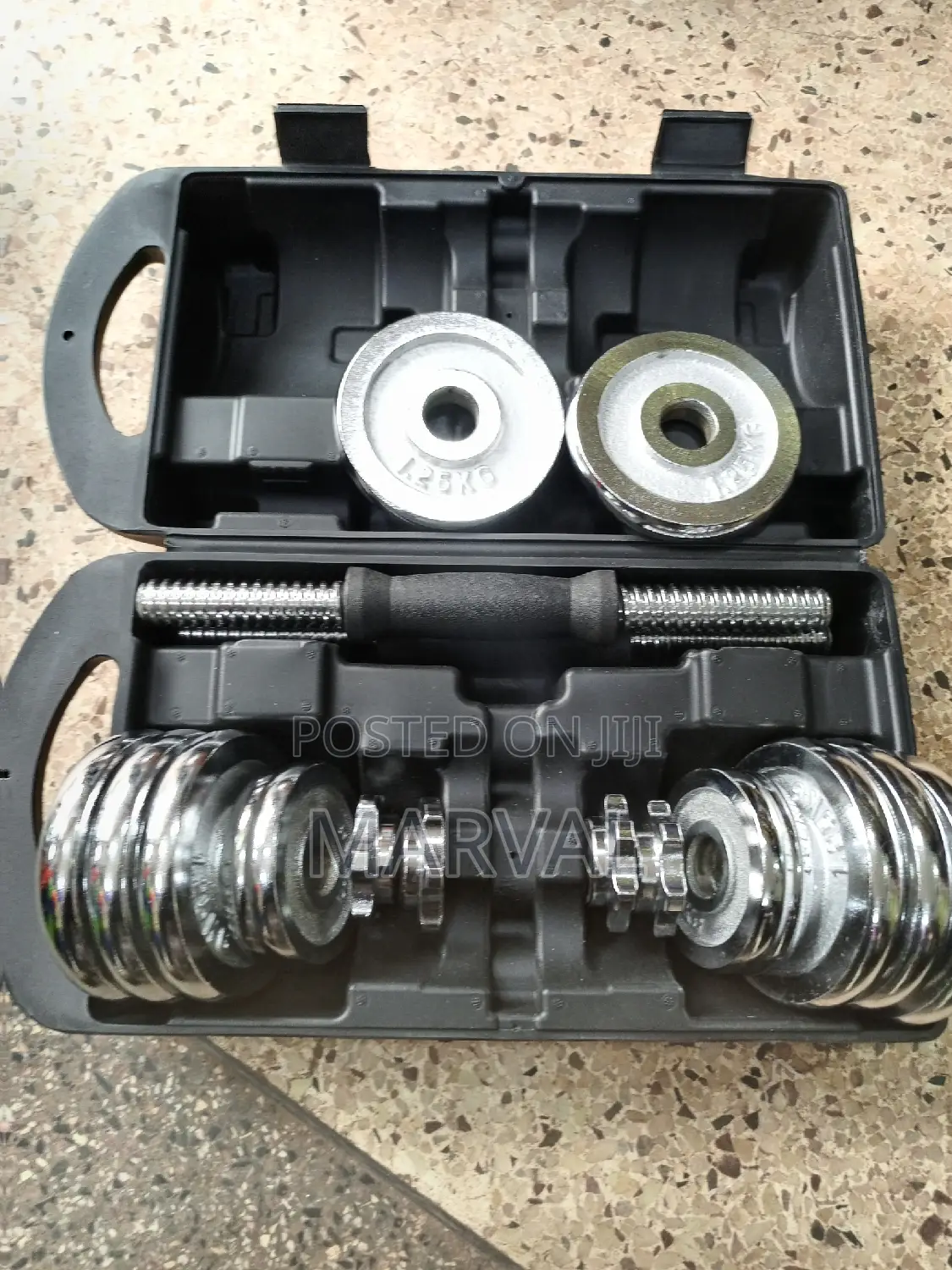 Chrome Adjustable Dumbbell Set - 15kg