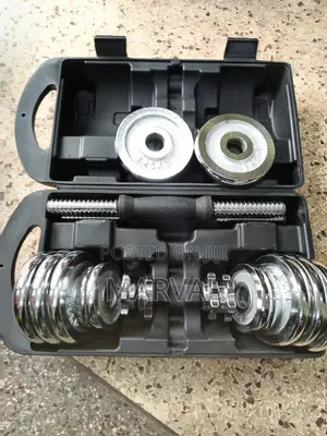 Chrome Adjustable Dumbbell Set - 15kg