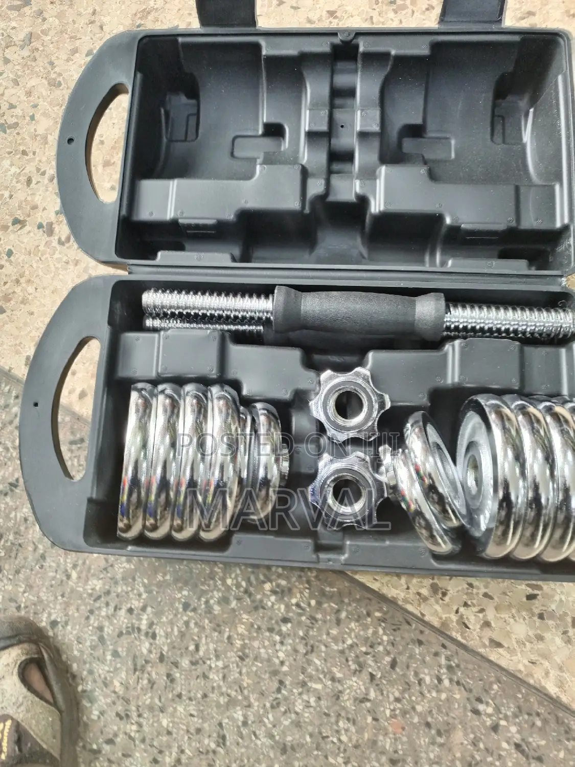 Chrome Adjustable Dumbbell Set - 15kg