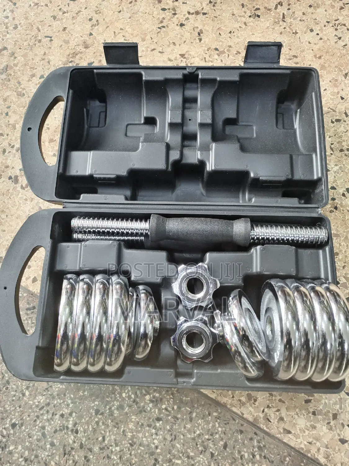 Chrome Adjustable Dumbbell Set - 15kg