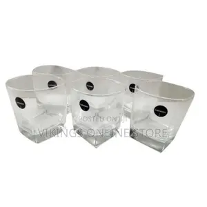Luminarc 6 Pieces Whisky Glasses With Hexagonal Shape-