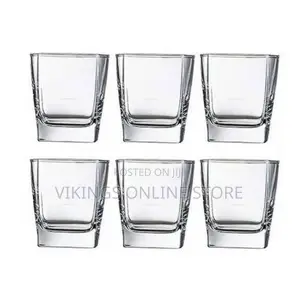 Luminarc 6 Pieces Whisky Glasses With Hexagonal Shape-