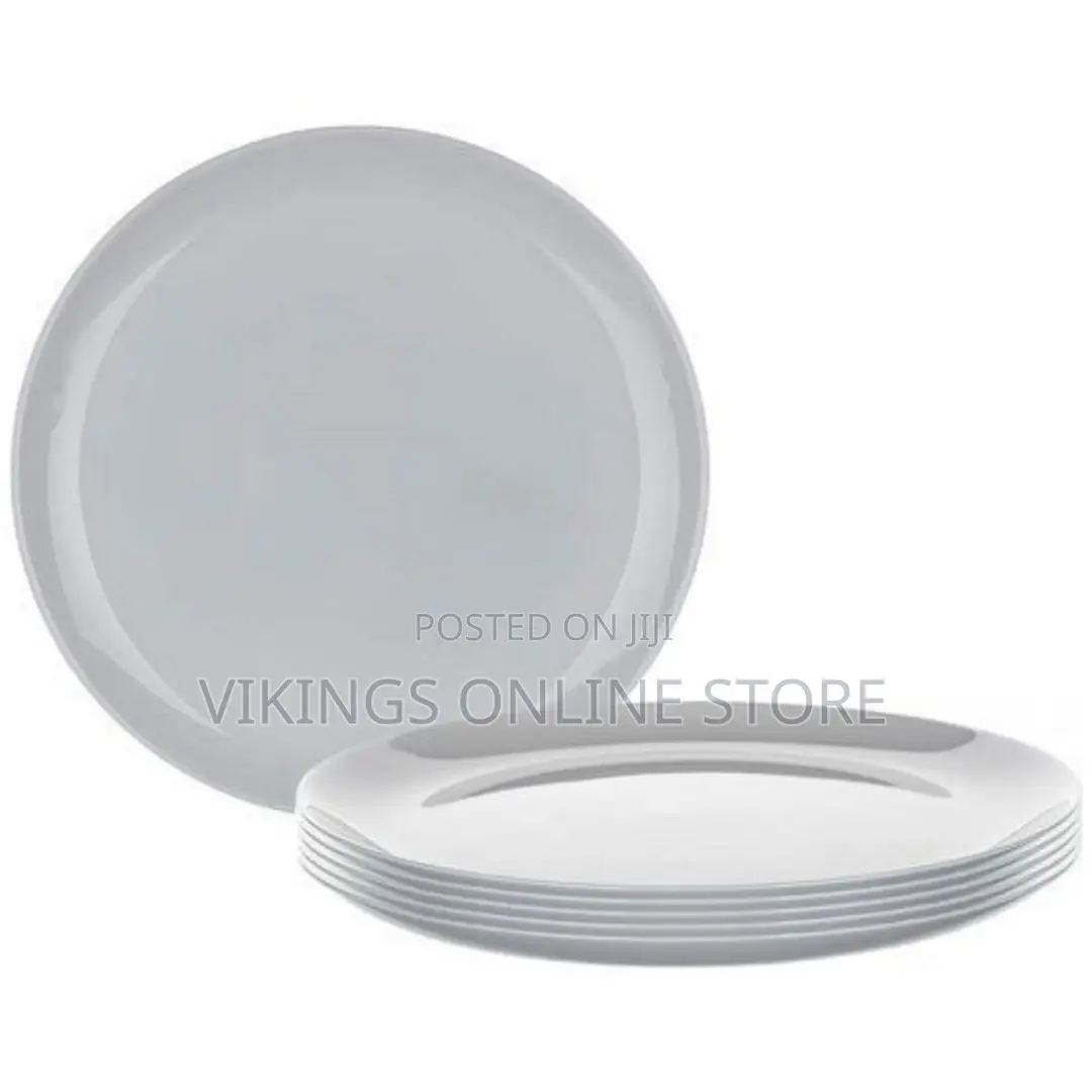 Luminarc 6 Pieces of Round Plain Design Dinner Plates