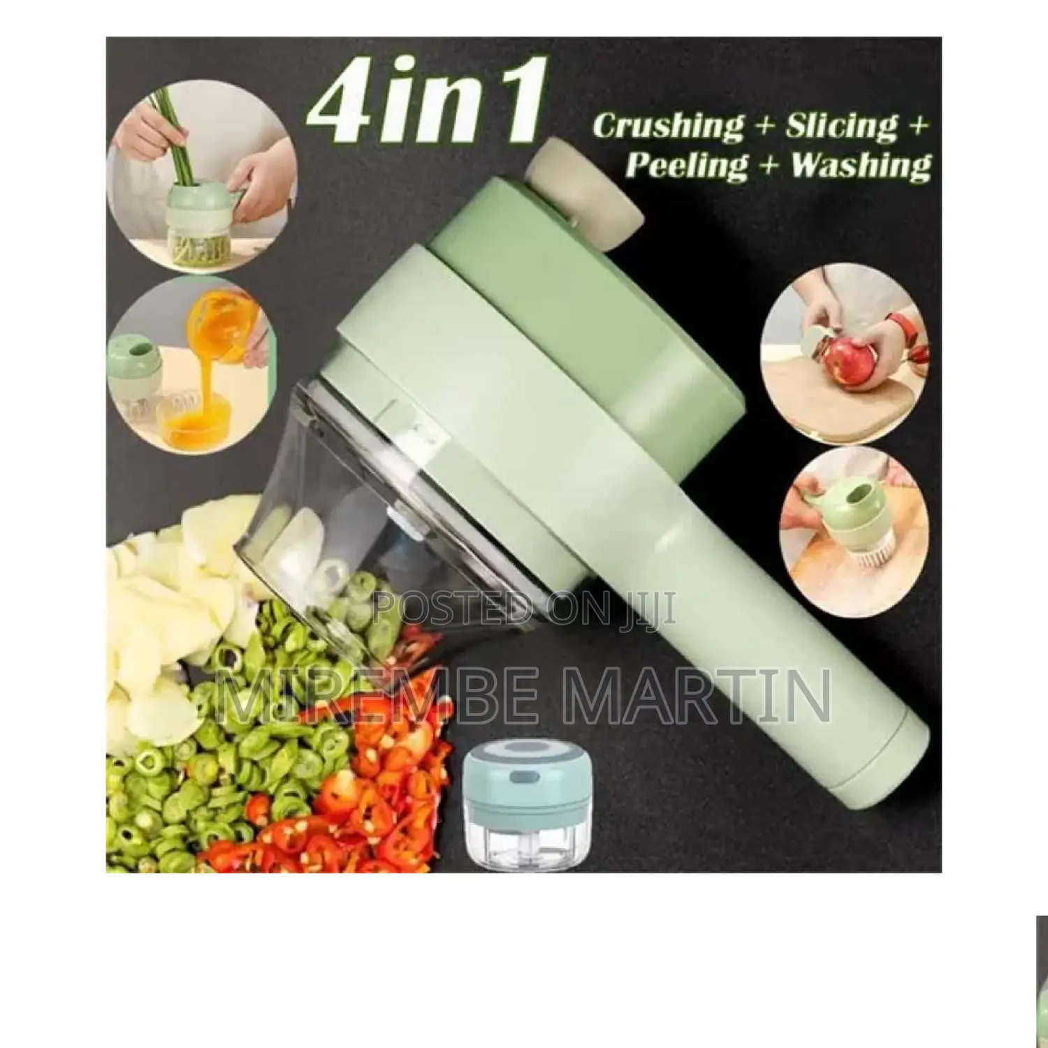 Electric Handheld Vegetable Cutter.
