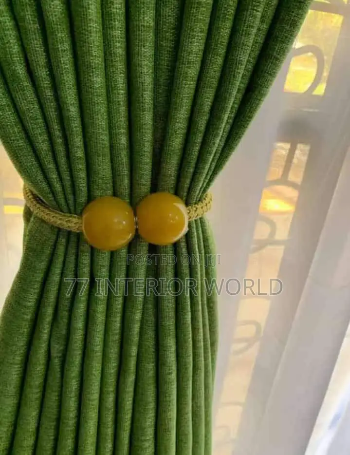 Plain Green Curtains