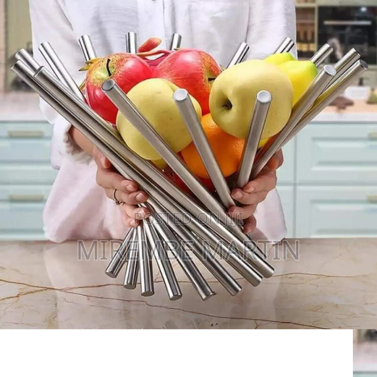 Stainless Steel Fruit Basket.