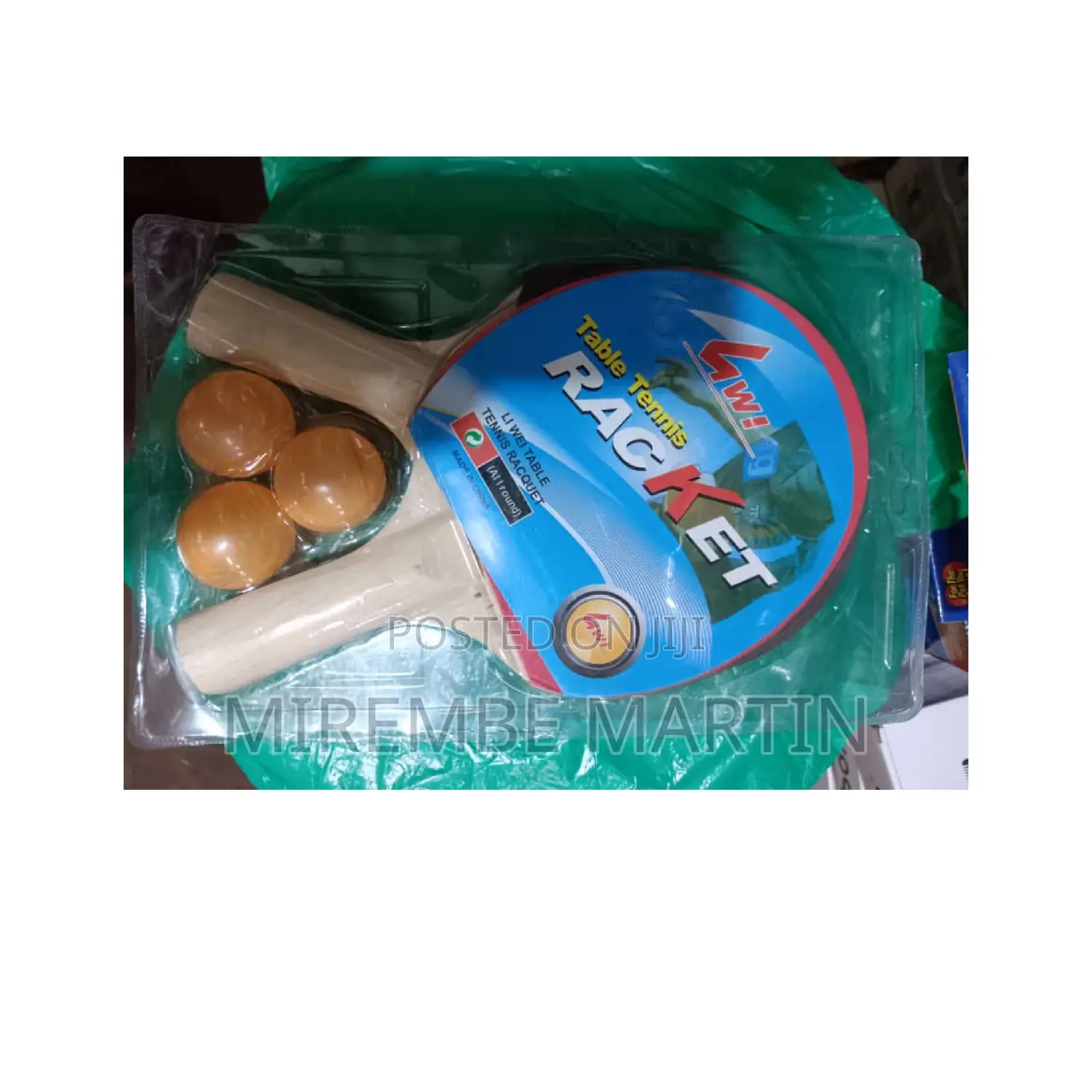 Table Tennis Rackets With 3 Balls.