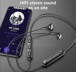 Original Bluetooth Neckband Earphones - Black
