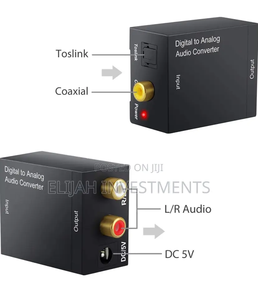 Digital to Analog Audio Converter Optical Fiber