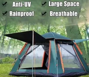 4 People Heavy-Duty Automatic Camping Tent