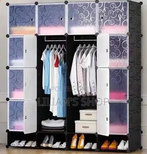Quality Plastic 4 Colomn Closet With Closet