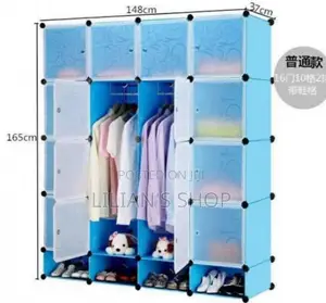 Quality Plastic 4 Colomn Closet With Closet