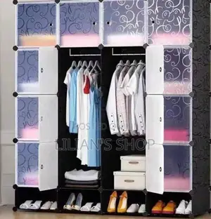 Quality Plastic 4 Colomn Closet With Closet