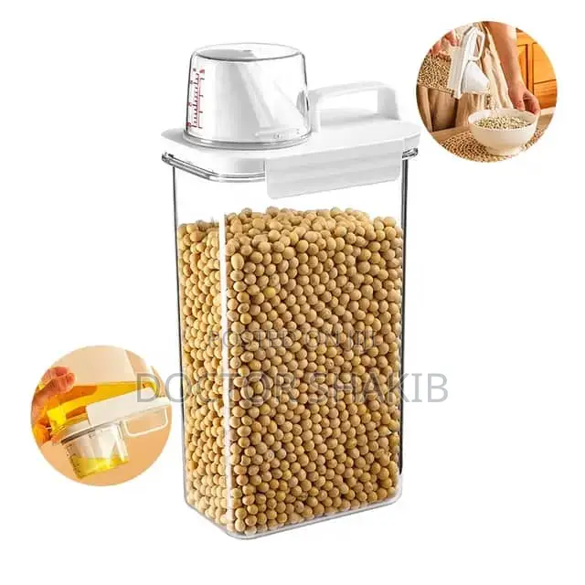 Plastic Measure Tank Cereal Storage Container