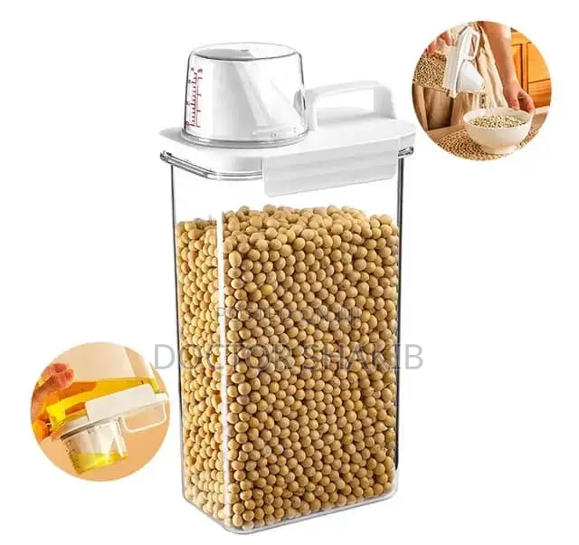Plastic Measure Tank Cereal Storage Container