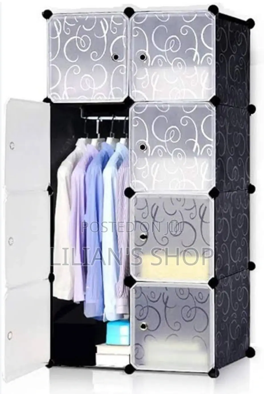 Two Colomn Plastic Closet