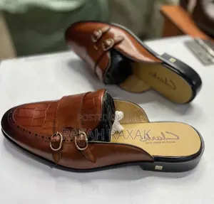 Original Men’S Brown Clarks Luxury Mules Half Shoes