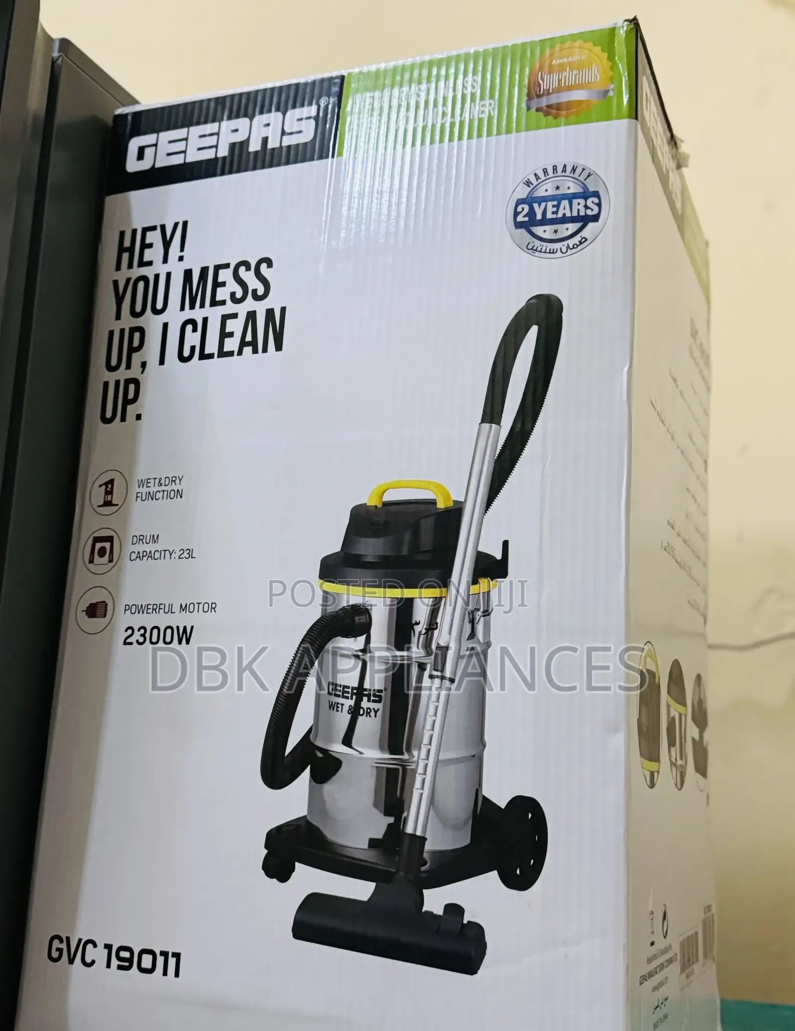 Geepas Vacuum Cleaners Wet Dry